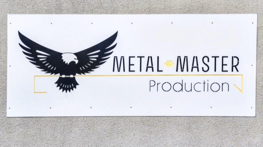 Firmentafel Metal master